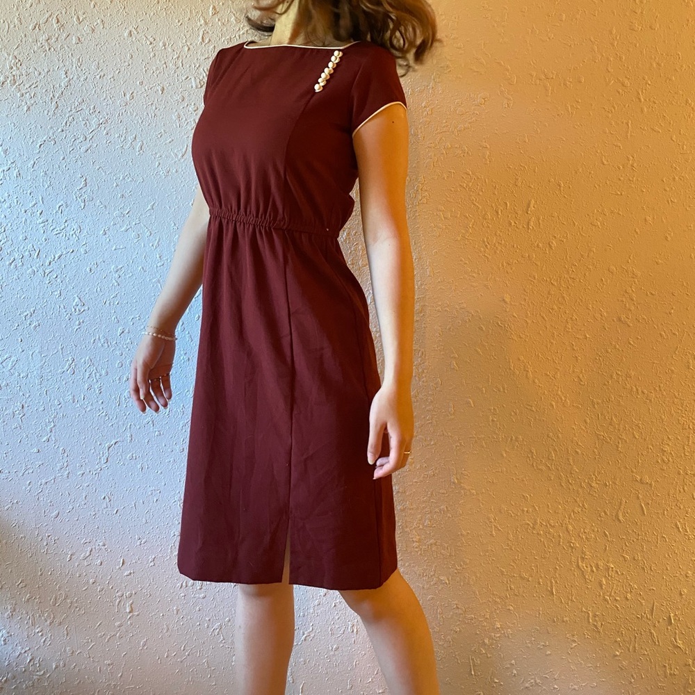 Vintage maroon dress